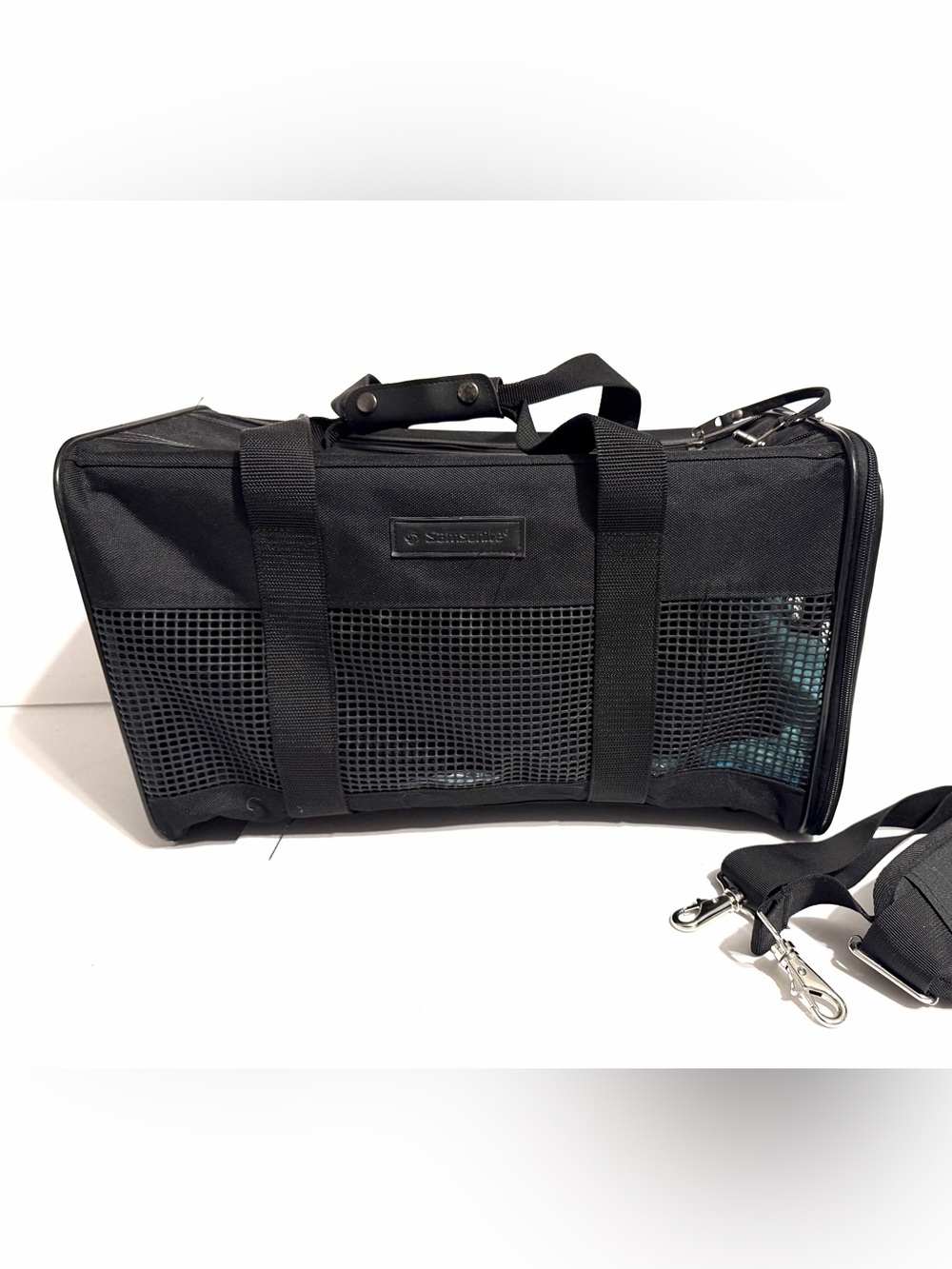Samsonite Black Pet Carrier with Mesh Panels